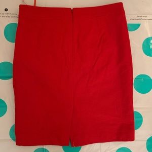 J.Crew Red Pencil skirt